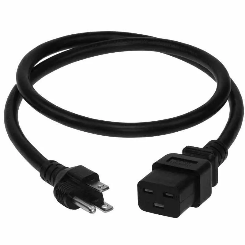 Acc Th8036 Nema 5 15 To C19 3 Conductor 14awg Nema 5 15p To Iec320 C19 Pc Server Ac Power Cord 8765