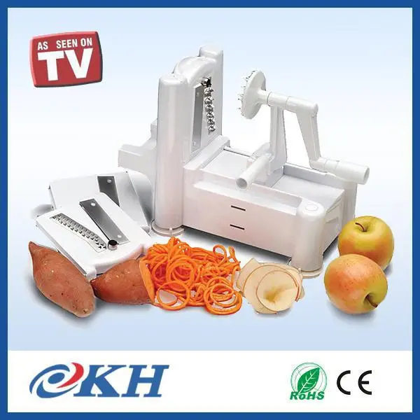 Triblade Vegetable Spiral Slicer For Home Use,Price Manual Leafy