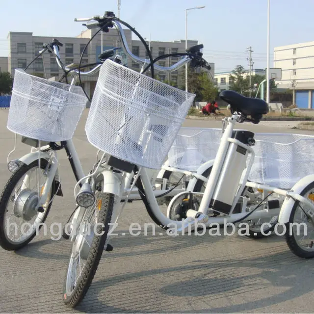 250W three wheel aluminum alloy frame electric adult tricycle