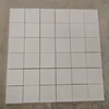 Absolute crystal white marble natural stone square mosaic for sale