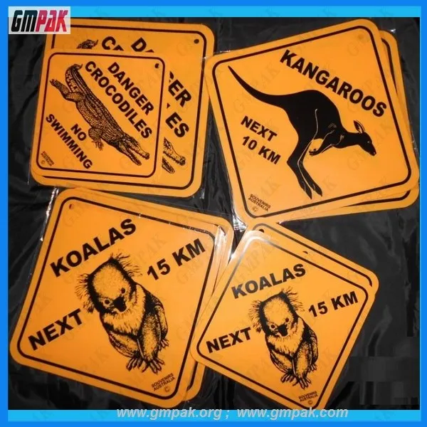 plastic suction cup car window sign for warning