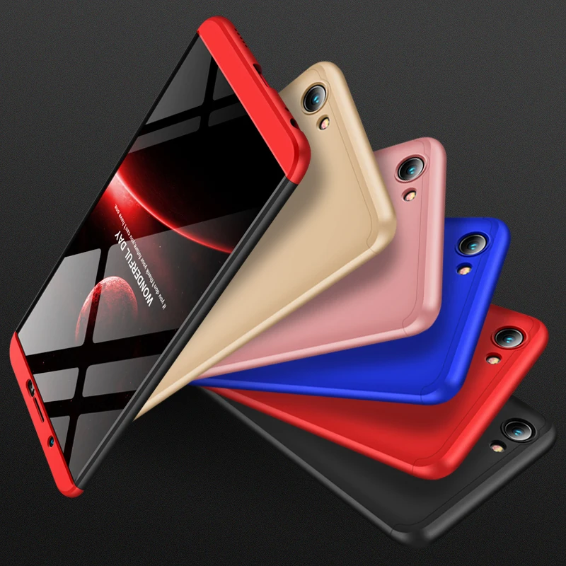 2018 hot sell 360 cover Removable 3in1 Hard PC Shield Back Cover Case for Vivo Y71 phone cases