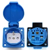 50*50 NF Approve French Wall Sockets 16A 250V France Waterproof Outlet