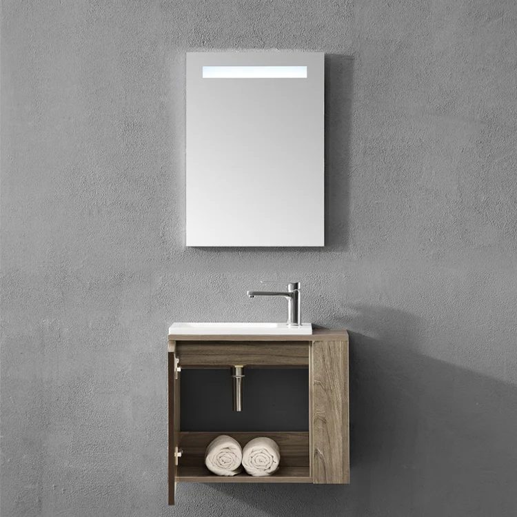 Nordic Style Morden 24 Inch Bathroom Vanity White Artificial Stone Nordic Style Morden 24 Inch Bathroom