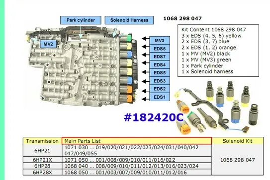 Zf 6hp26 схема гидроблока