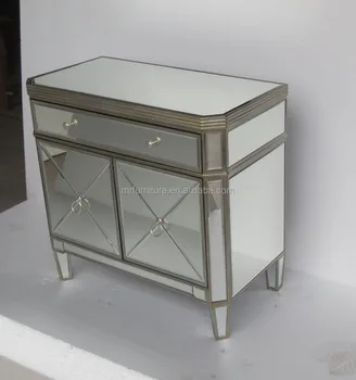 2 Doors Modern Mirrored Bedroom Dresser Table Furniture 2 Doors Modern Mirrored Bedroom Dresser Table Furniture