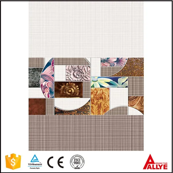 Fujian factory rose pattern classical style 250x400 ceramic wall tile low price