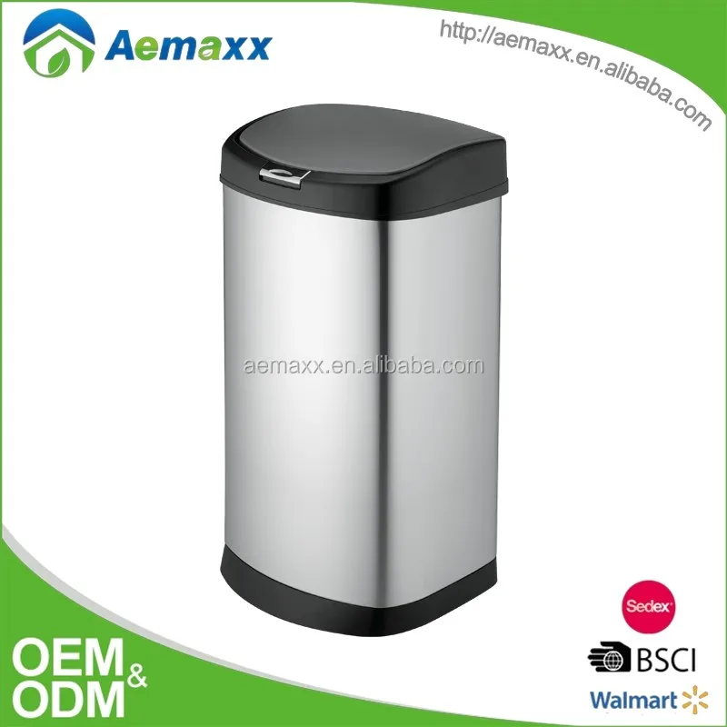 Unique Stainless Steel Household Square Touch Dustbin Buy Touch