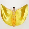 fashion 9 colors women ladies hot popular performance kids sexy exotic golden belly dance costume prop isis wings