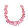 Hot sale wholesale aura quartz healing stones loose beads raw natural quartz crystals point pendant necklace