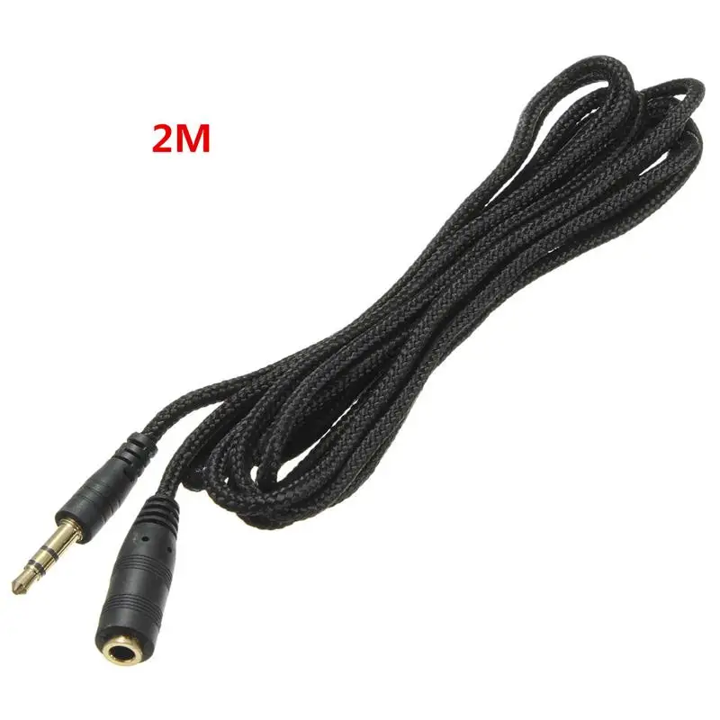 1.5m/2m/3m 3.5mm Jack Female To Male Earphone Headphone Stereo Audio