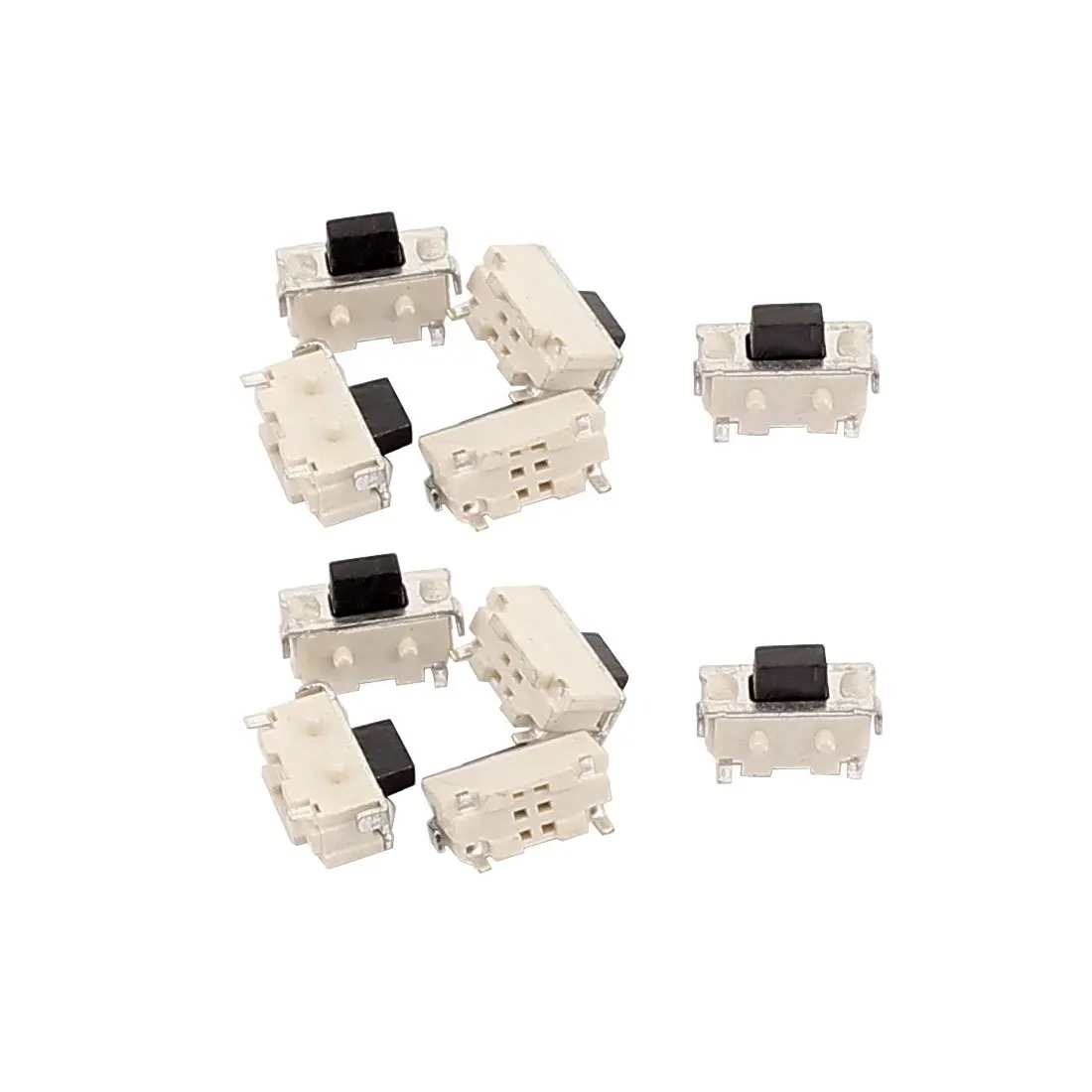 20Pcs 4 Pin Square 4mmx4mmx0.8mm Momentary SPDT Mini Push Button Switch