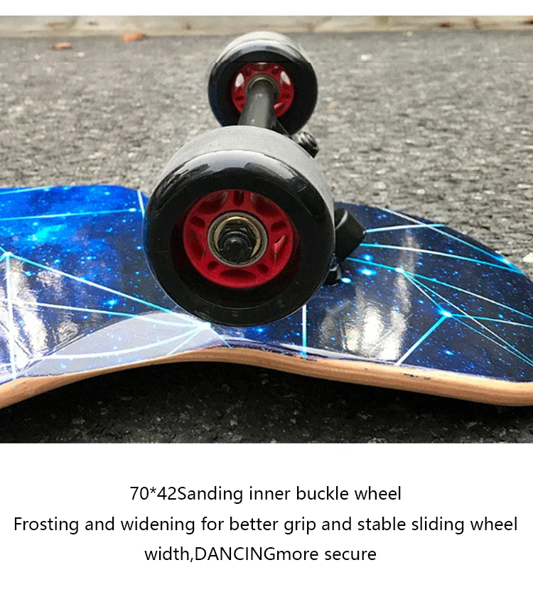 Wholesale 46inch Maple Dancing Longboard Skateboards With Big Wheels