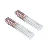 High quality empty 7g rose gold square custom plastic cosmetic lipgloss tubes /bottle / package