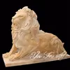Chinese marble statue hand carving Life size marble lion sculpture