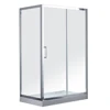 Sliding 6mm clear glass shower cabinet with rectangle tray JP6201A