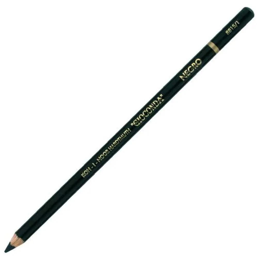 Koh-I-Noor 5.6mm Lead 6 x Hard Black Gioconda Negro 120mm 4345 3
