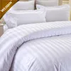 Guangzhou factory custom embroidered logo white 100% cotton percale hotel duvet cover