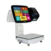 NEW 15kg restaurant pos system Electronic Digital Weighing Scales with Barcode Sticker Printer For Fruit Store Retail POS System
