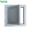 central air conditioner door-hinged eggcrate air return vent with nylon filter