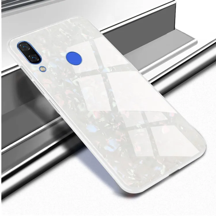 Hot Sale Silicone Frame Hard Tempered Glass Phone Case For Huawei P30 Pro Plus Cover