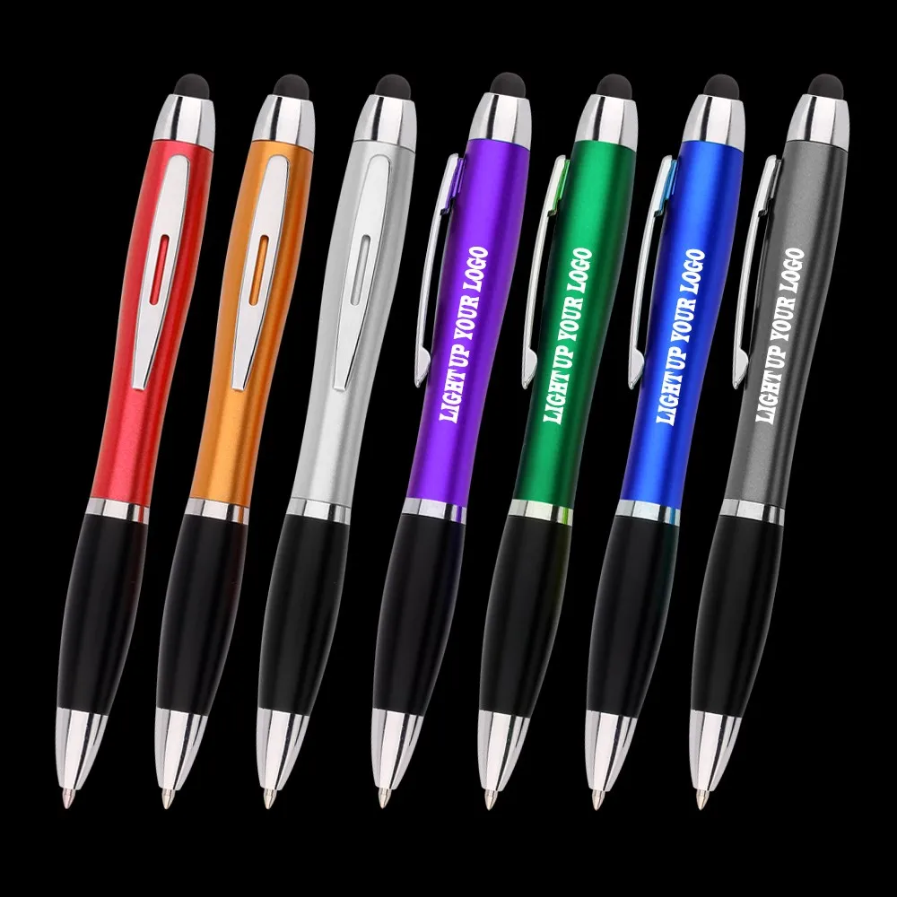 Oem Led Lighting Up Logo Pen Stylus Pen Customized Logo Light Up Pen ...