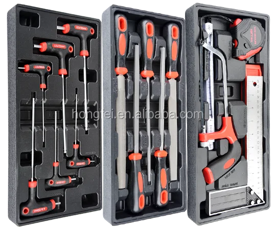 Hongfei Double Wall Steel Tool Cabinet with Tool Kit Set