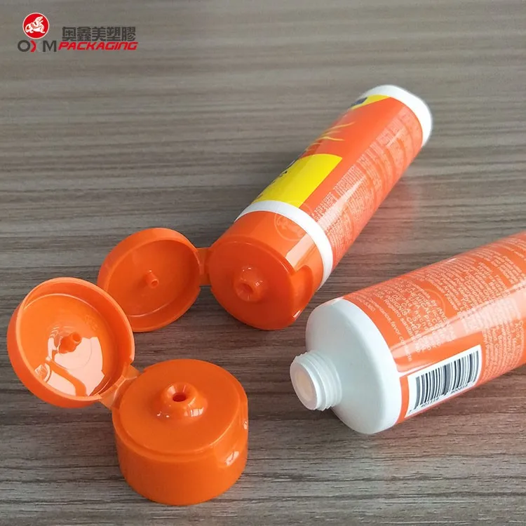 Plastic Squeeze Tube Food Grade Manufacture Sunscreen Tube,Packaging