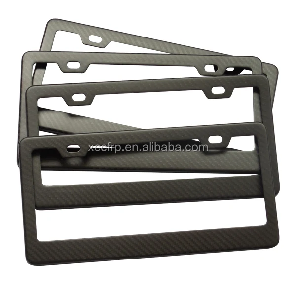 100 3k Carbon Fiber Car License Plate Frame Holder Carbon Fiber