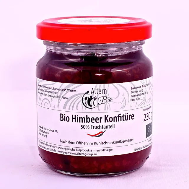 organic raspberry jam