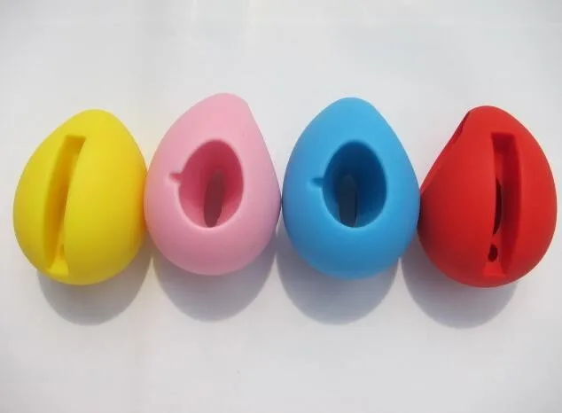 Silicone egg shaped mini sound amplifier/speaker/mini music egg speaker for tablet/mobile phone