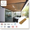 Recycle PVC Panels Ceiling Design for Interior/Exterior Decoration/ Wood Plastic Composite Ceiling 50*25mm Foshan China