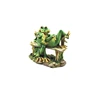 Frog Couple on Bench Figurine Garden Decoration