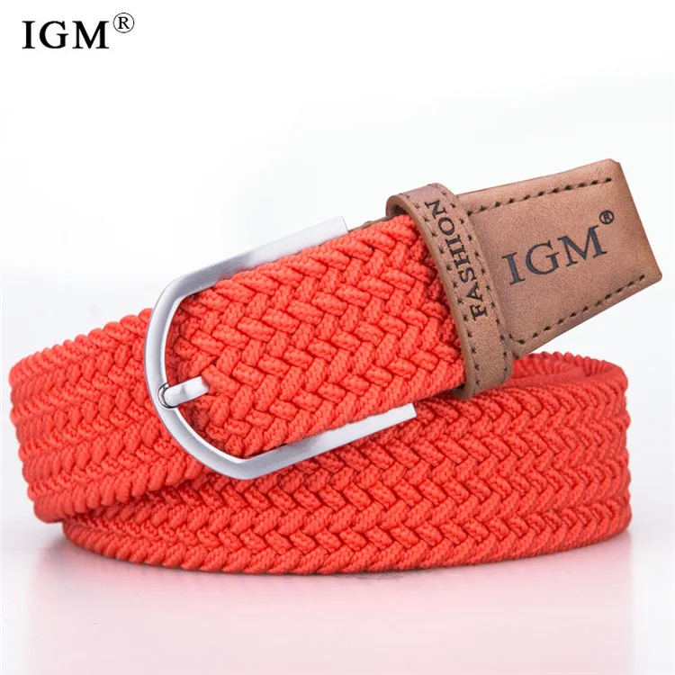 casual mens woven stretch belts