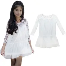 Kids Princess Girl Lace font b Fancy b font font b Dress b font Long Sleeve