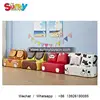 Friendly patterns and comfortable cushions soft play trampoline