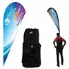 Factory supply walking billboard Back pack flags running teardrop beach back pack flag for advertising and promotion