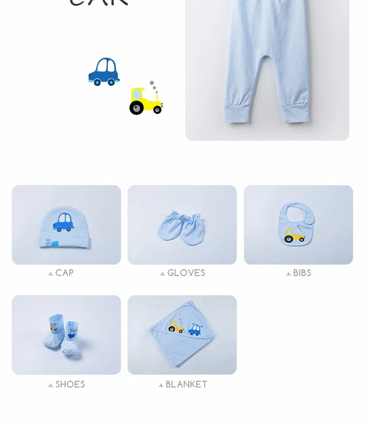Guangzhou 6pcs set baby boy clothing newborn