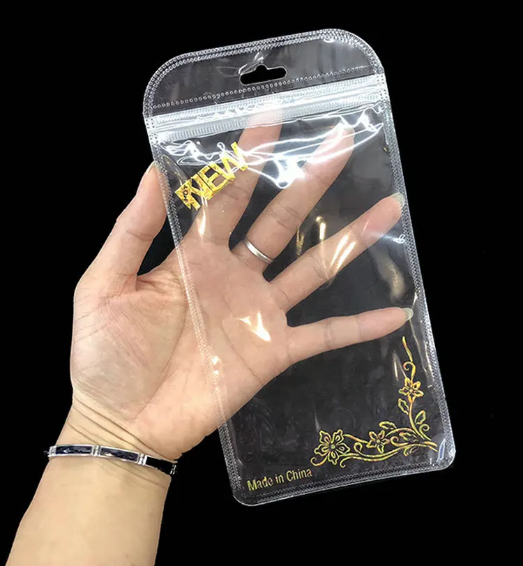 Iphone Case Packaging Zipper/clear Plastic Zipper Bag For Phone