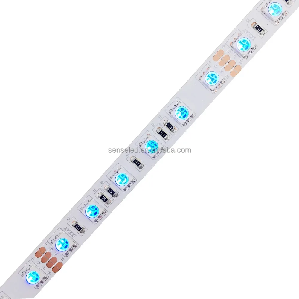 High quality 12v/24v  remote control 5050 smd rgb rainbow RGB  led strip