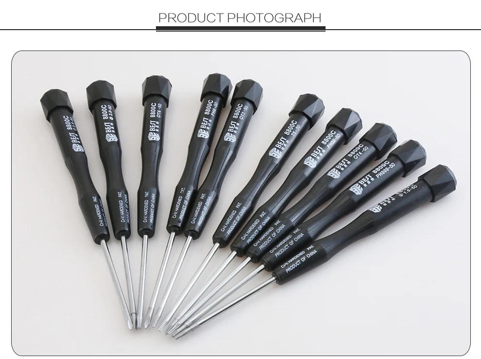 BEST 8800C Wholesale Precision Cross Head Phillips Torx Mobile Phone Repairing Tools for Macbook Pro Laptop