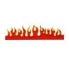 Popular Design Flame Embroidery Patch Sew On Applique Patch For Bags