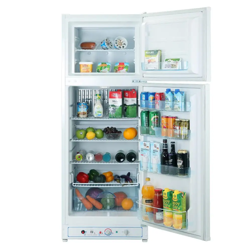 Lpg/propane/kerosene Gas Fridge Absorption Double Door Refrigerator