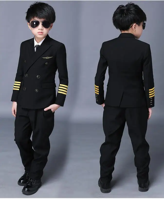 Hot Selling Kids Boy Airline Pilot Uniform Dress Suit For Kids - Buy ...