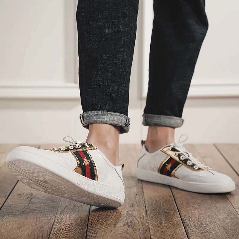 2019 New Arrived Little Bee Fashion Low sneakers Male casual shoes Comfortable Breathable Runner shoes  size 36-47