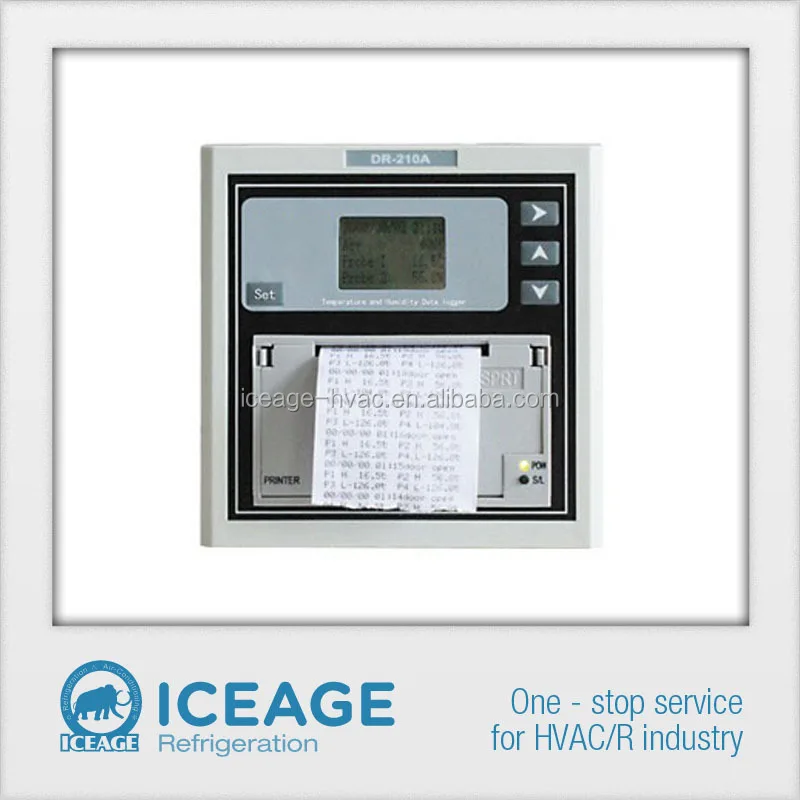 DR-210A refrigerator temperature data logger with a wide temperature range