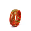 Vlink Jewelry 2018 Promotional Gift Woodgrain Resin Ring For Women