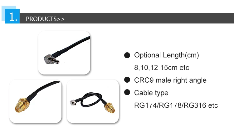 3g antenna with crc9 connector for huawei modem