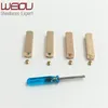 Weiou yeezy gold tip laces aglet replacement Rose Gold tips