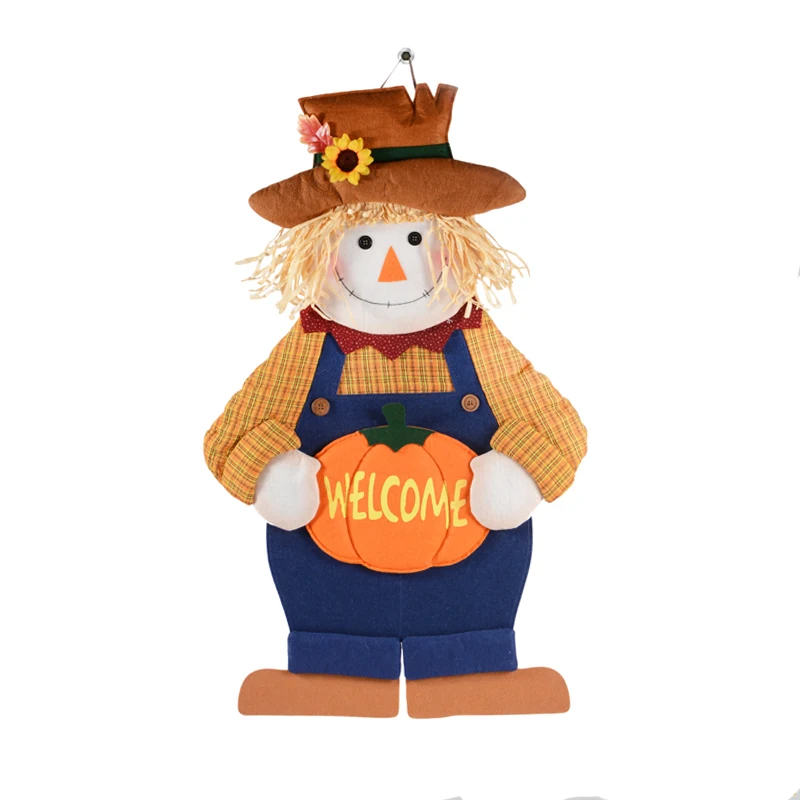 Thanksgiving Day Hanging Decorative Scarecrow Garden Ornaments Standing ...